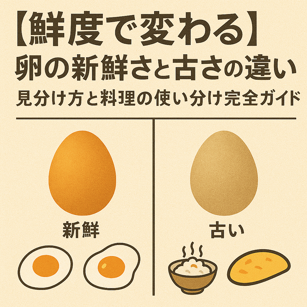 【鮮度で変わる】卵の新鮮さと古さの違い|見分け方と料理の使い分け完全ガイド - 絆養鶏場